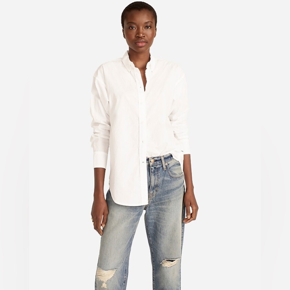 J.Crew Relaxed-Fit Washed Cotton Poplin Shirt